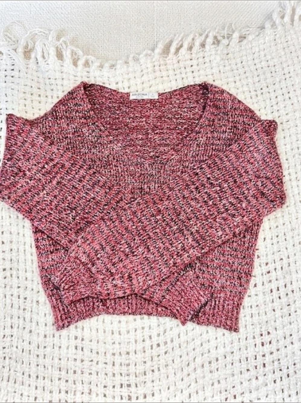 Pink knit sweater